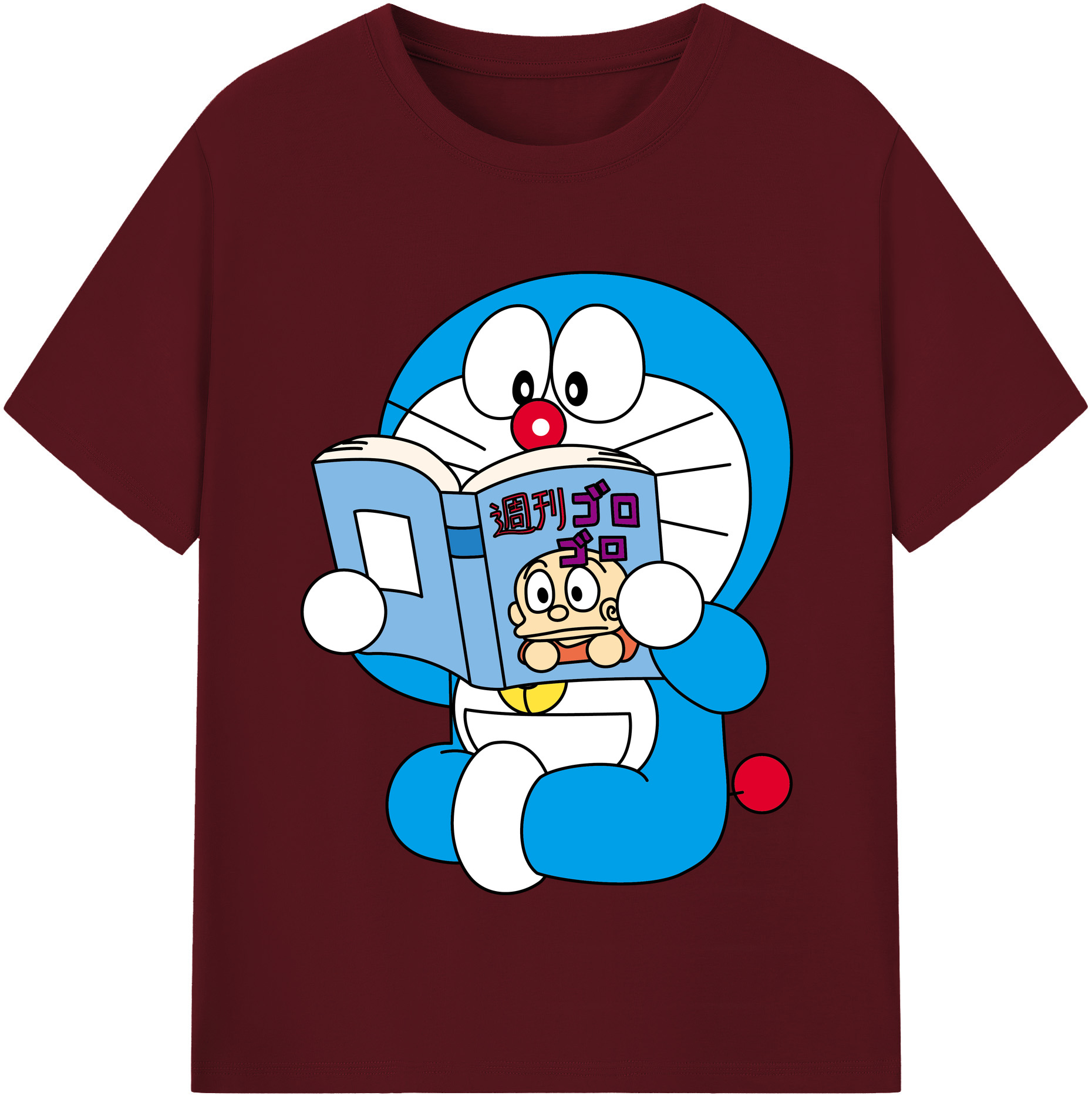 （画像用） ドラえもん Doraemon 綿100％半袖Tシャツ（フロントプリント）